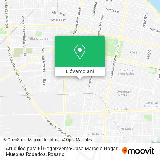 Mapa de Articulos para El Hogar-Venta-Casa Marcelo Hogar Muebles Rodados