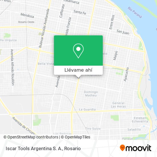 Mapa de Iscar Tools Argentina S. A.