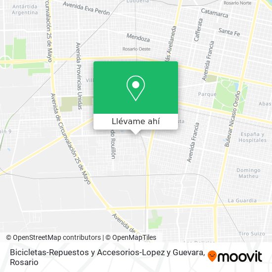 Mapa de Bicicletas-Repuestos y Accesorios-Lopez y Guevara