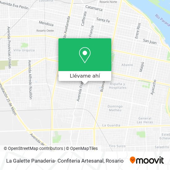 Mapa de La Galette Panaderia- Confiteria Artesanal