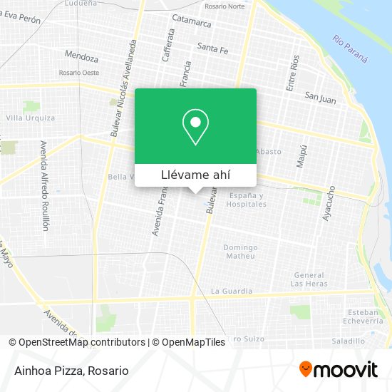 Mapa de Ainhoa Pizza