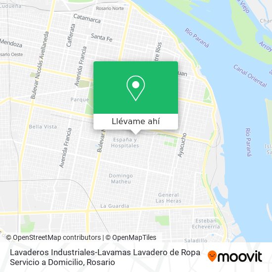 llegar a Industriales-Lavamas Lavadero de Ropa Servicio a en Rosario en Colectivo?