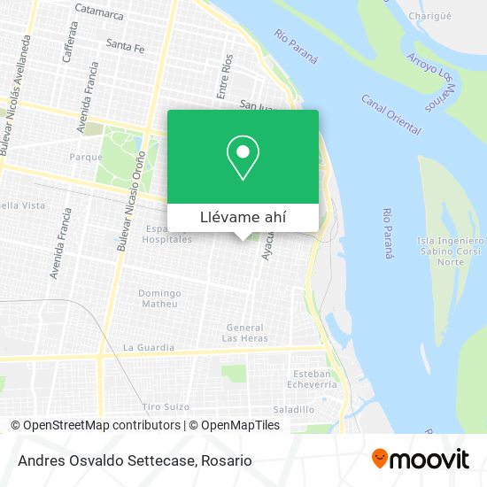 Mapa de Andres Osvaldo Settecase