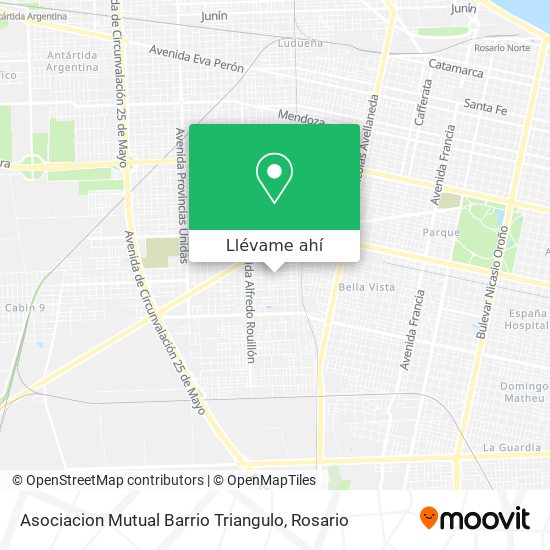 Mapa de Asociacion Mutual Barrio Triangulo