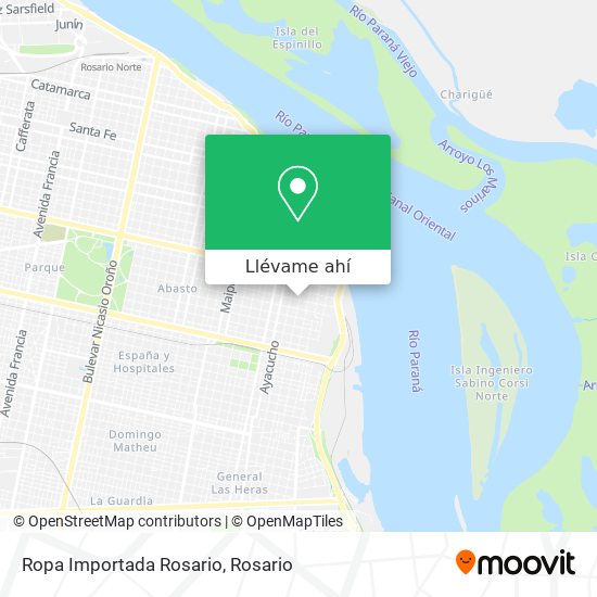 Mapa de Ropa Importada Rosario