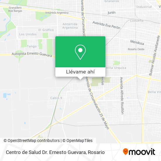 Mapa de Centro de Salud Dr. Ernesto Guevara