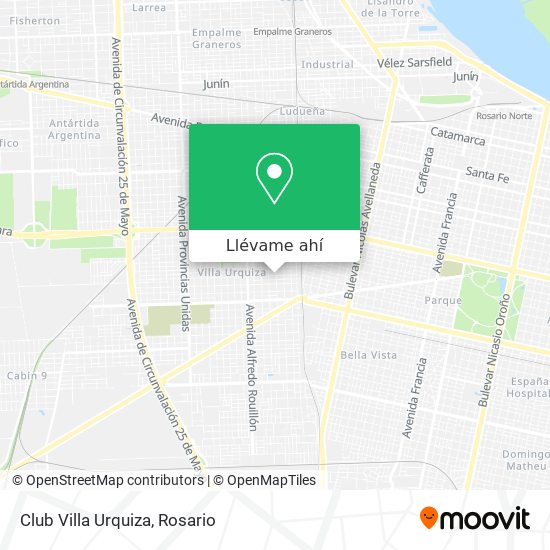 Mapa de Club Villa Urquiza