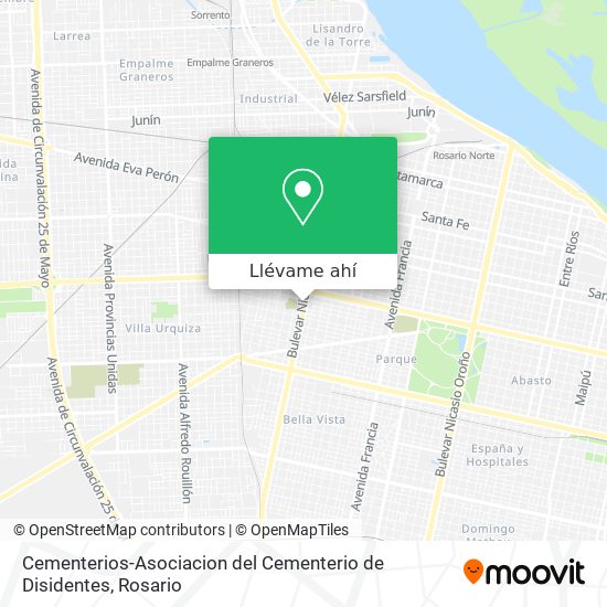 Mapa de Cementerios-Asociacion del Cementerio de Disidentes
