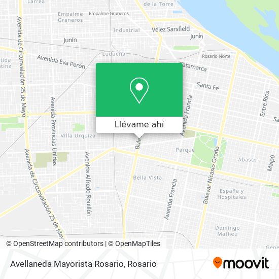 Mapa de Avellaneda Mayorista Rosario