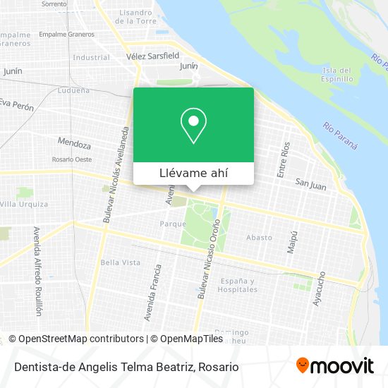 Mapa de Dentista-de Angelis Telma Beatriz