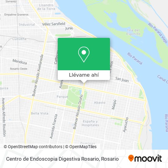 Mapa de Centro de Endoscopia Digestiva Rosario