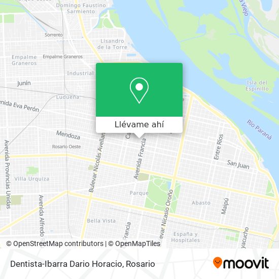 Mapa de Dentista-Ibarra Dario Horacio