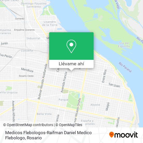 Mapa de Medicos Flebologos-Raifman Daniel Medico Flebologo