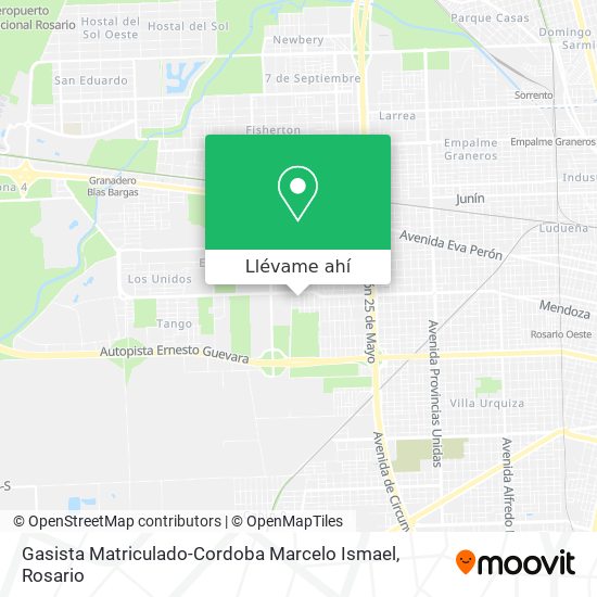 Mapa de Gasista Matriculado-Cordoba Marcelo Ismael