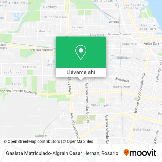 Mapa de Gasista Matriculado-Algrain Cesar Hernan