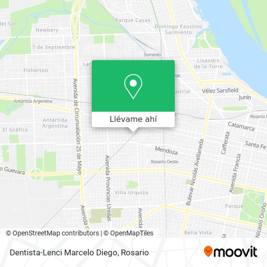 Mapa de Dentista-Lenci Marcelo Diego