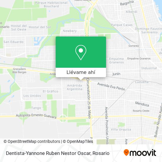 Mapa de Dentista-Yannone Ruben Nestor Oscar