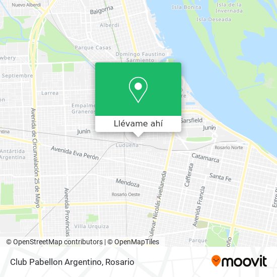 Mapa de Club Pabellon Argentino