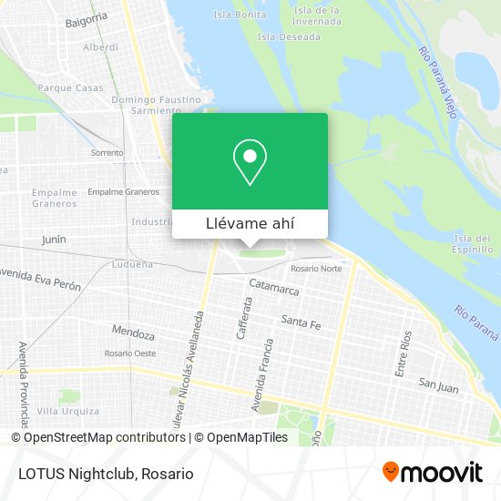 Mapa de LOTUS Nightclub