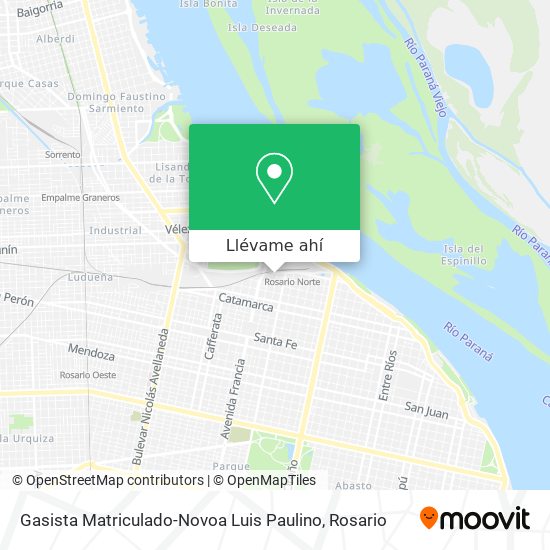 Mapa de Gasista Matriculado-Novoa Luis Paulino
