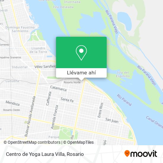 Mapa de Centro de Yoga Laura Villa