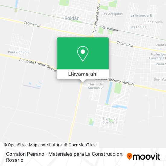 Mapa de Corralon Peirano - Materiales para La Construccion
