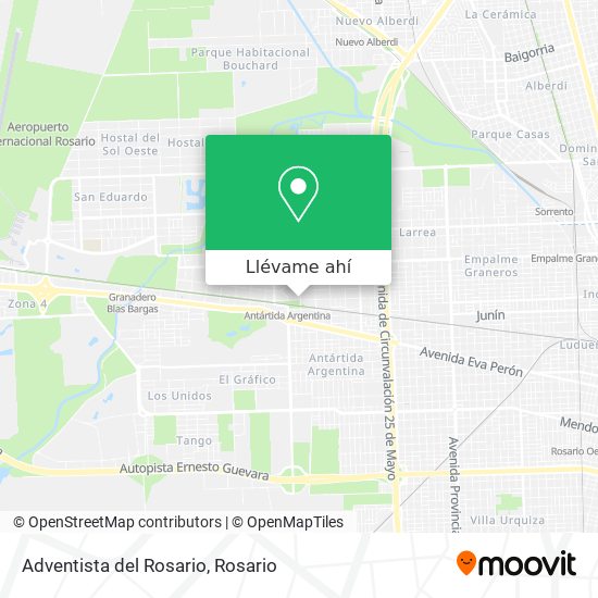 Mapa de Adventista del Rosario