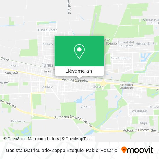 Mapa de Gasista Matriculado-Zappa Ezequiel Pablo