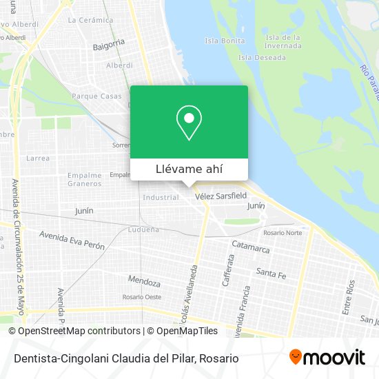 Mapa de Dentista-Cingolani Claudia del Pilar