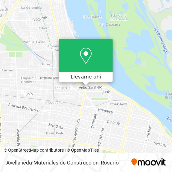 Mapa de Avellaneda-Materiales de Construcción