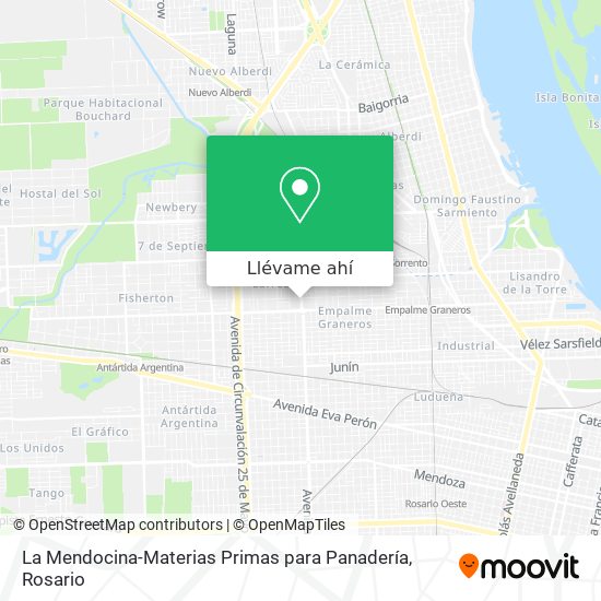 Mapa de La Mendocina-Materias Primas para Panadería