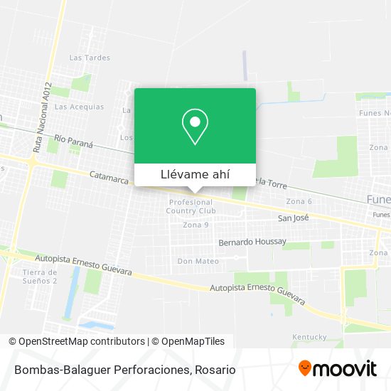Mapa de Bombas-Balaguer Perforaciones