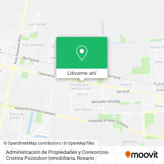 Mapa de Administracion de Propiedades y Consorcios-Cristina Pozzobon Inmobiliaria