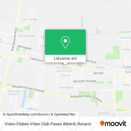 Mapa de Video-Clubes-Video Club Paseo Alberdi