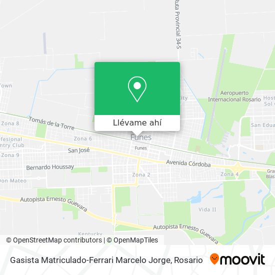Mapa de Gasista Matriculado-Ferrari Marcelo Jorge