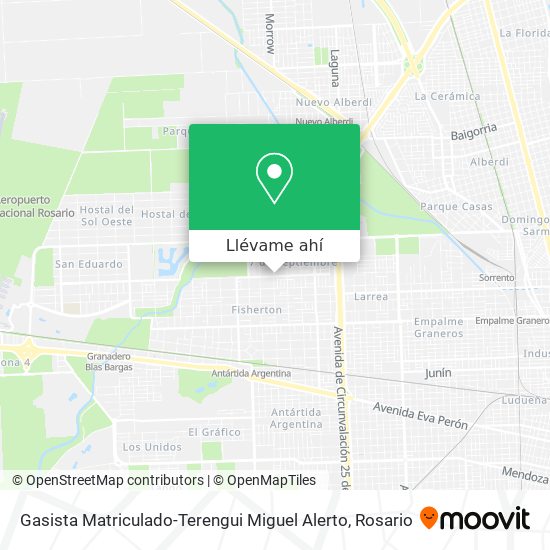 Mapa de Gasista Matriculado-Terengui Miguel Alerto