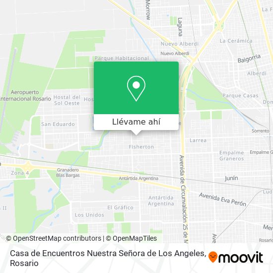 Mapa de Casa de Encuentros Nuestra Señora de Los Angeles