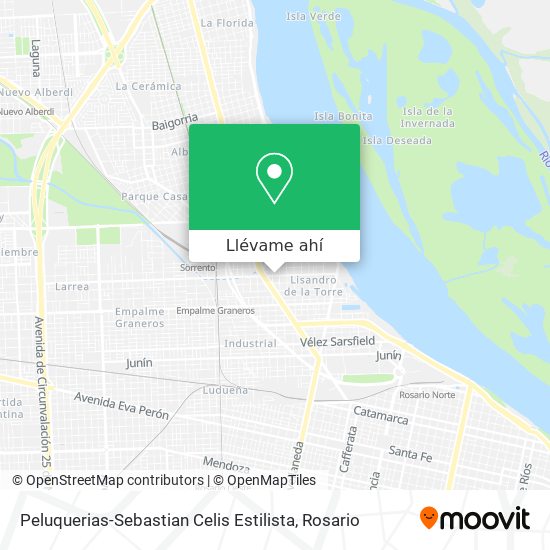 Mapa de Peluquerias-Sebastian Celis Estilista