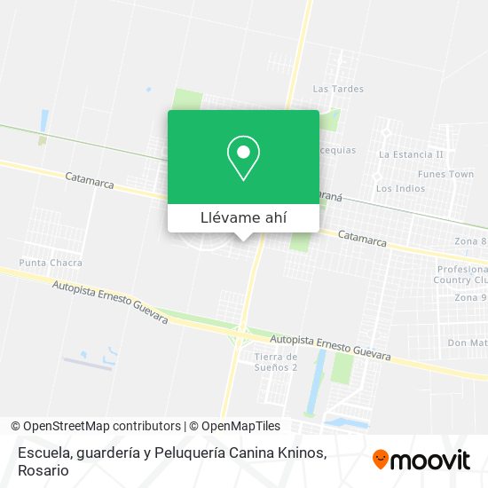 Mapa de Escuela, guardería y Peluquería Canina Kninos