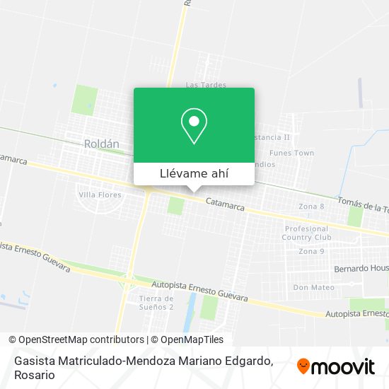 Mapa de Gasista Matriculado-Mendoza Mariano Edgardo