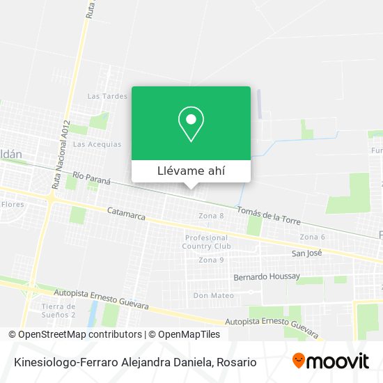 Mapa de Kinesiologo-Ferraro Alejandra Daniela