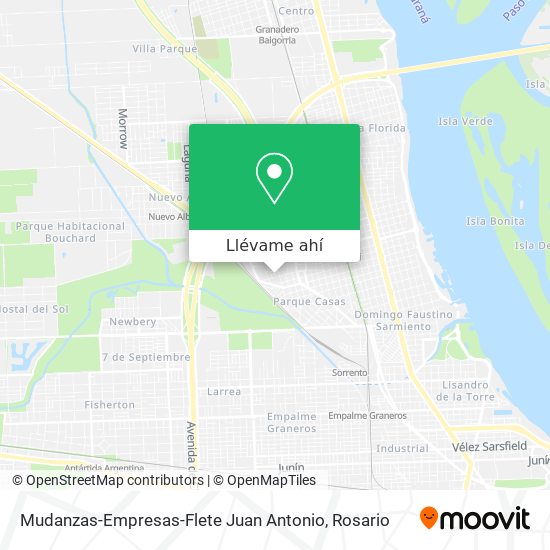 Mapa de Mudanzas-Empresas-Flete Juan Antonio