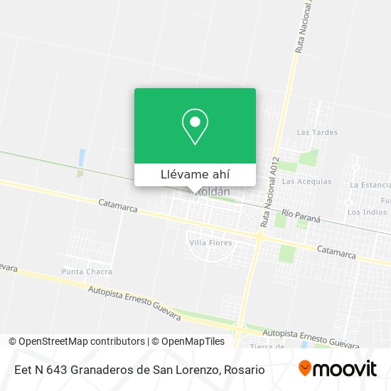 Mapa de Eet N 643 Granaderos de San Lorenzo