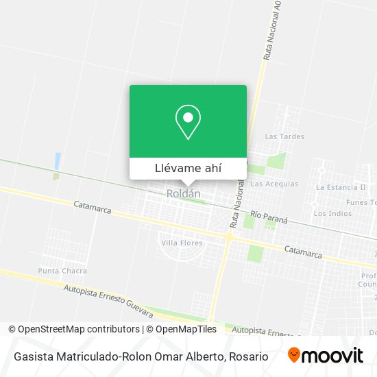 Mapa de Gasista Matriculado-Rolon Omar Alberto