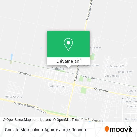 Mapa de Gasista Matriculado-Aguirre Jorge