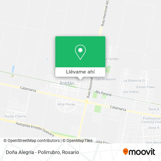 Mapa de Doña Alegría - Polirrubro