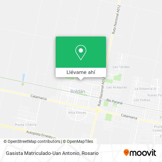 Mapa de Gasista Matriculado-Uan Antonio