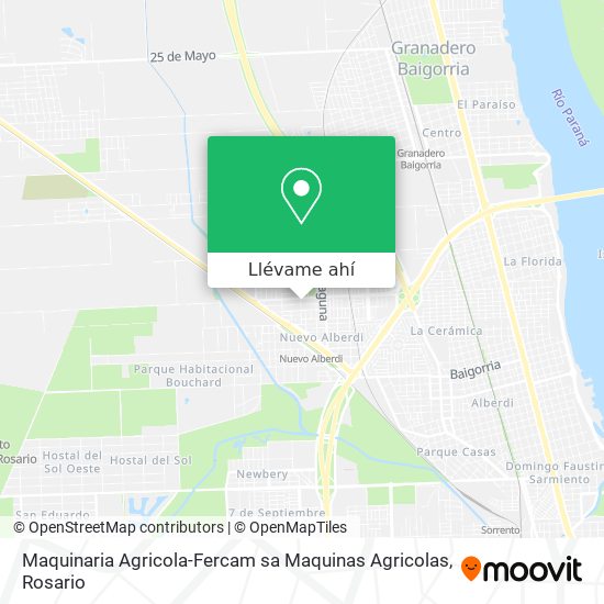 Mapa de Maquinaria Agricola-Fercam sa Maquinas Agricolas