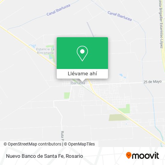 Mapa de Nuevo Banco de Santa Fe