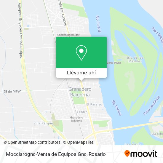 Mapa de Mocciarognc-Venta de Equipos Gnc